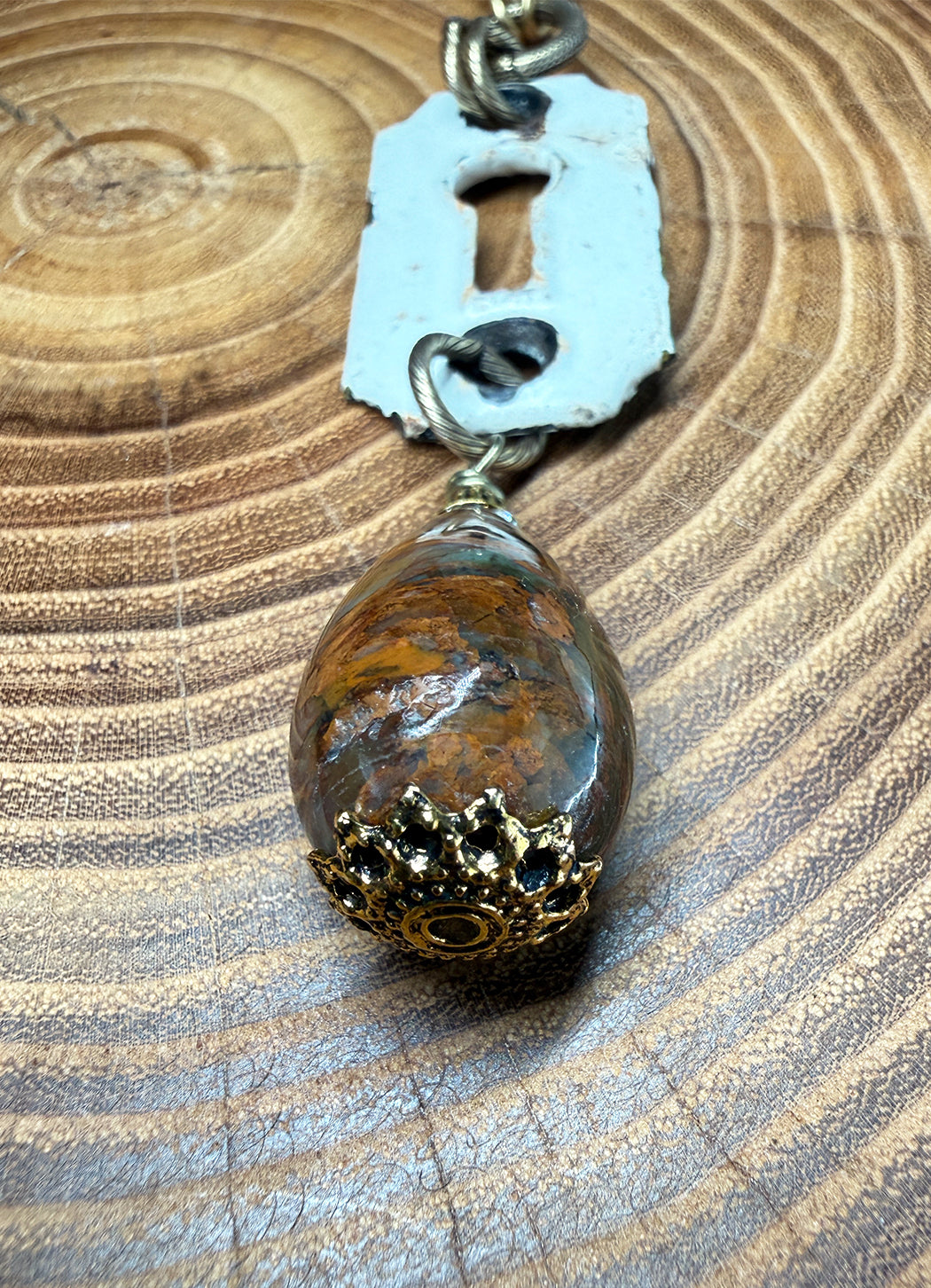 Belle Via Jewelry One-Of-A-Kind Vintage Keyhole Necklace