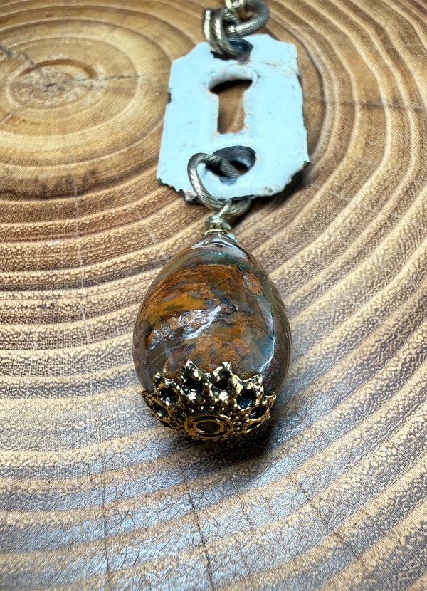 Belle Via Jewelry One-Of-A-Kind Vintage Keyhole Necklace