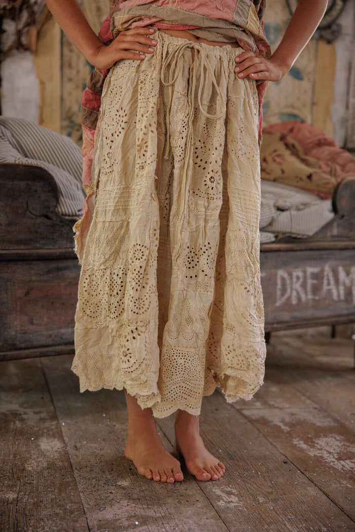 Magnolia Pearl Eyelet Patchwork Pissarro Skirt