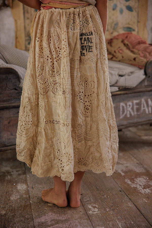 Magnolia Pearl Eyelet Patchwork Pissarro Skirt