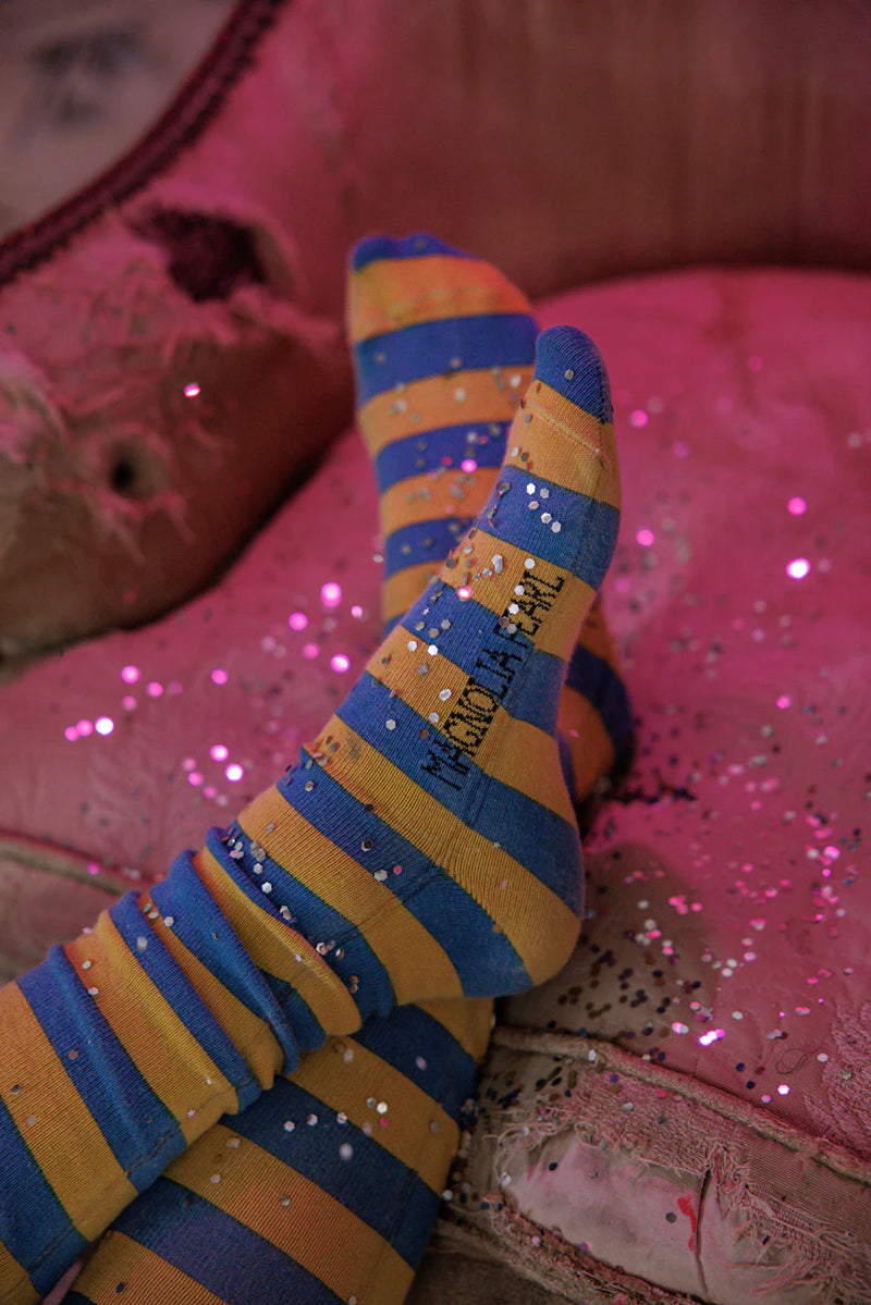 Magnolia Pearl Stripe OTK Socks