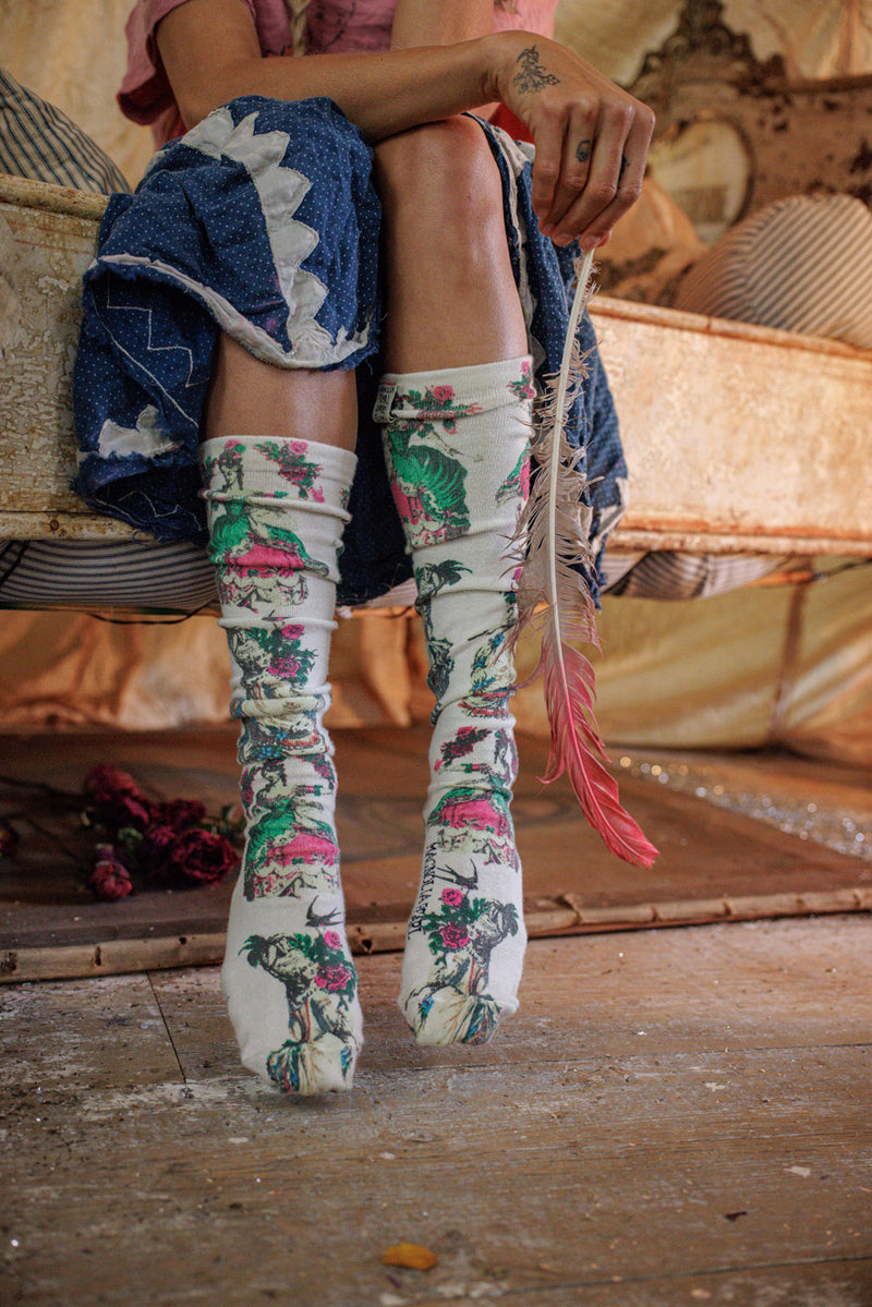 Magnolia Pearl La Dame Verte OTK Socks