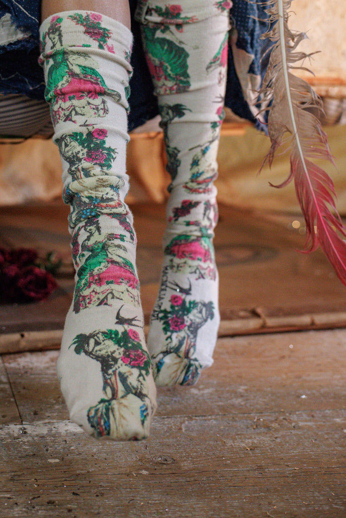 Magnolia Pearl La Dame Verte OTK Socks