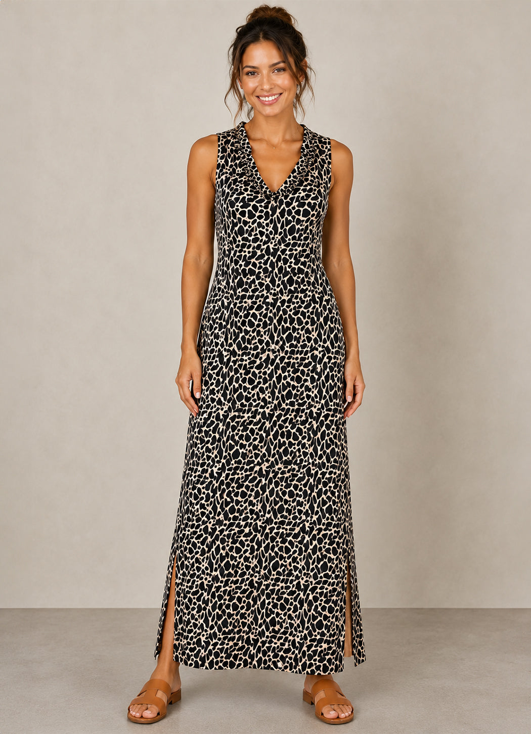 Lulu B Sleeveless Ruffle Dress