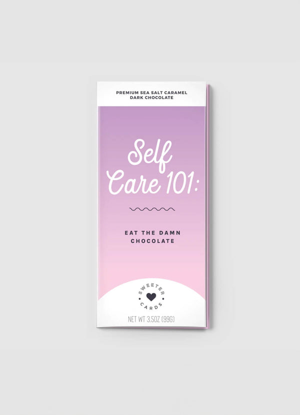 Sweeter Cards "Self Care 101" Chocolate-Bar Greeting Card