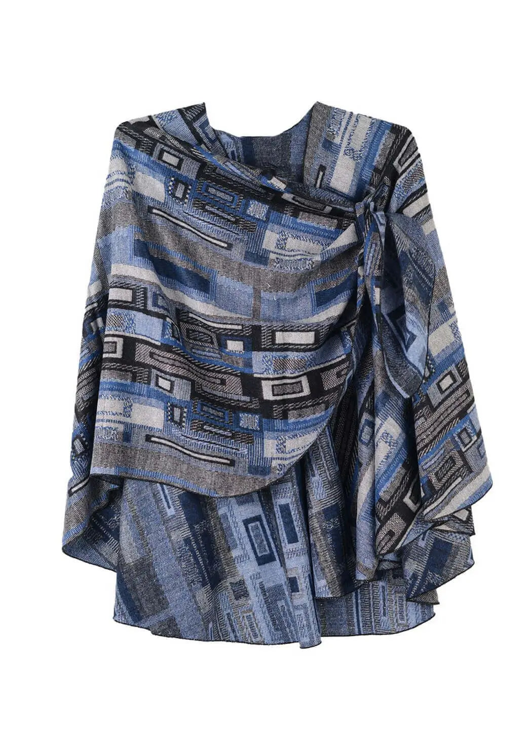 shawl with buckle