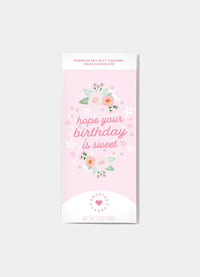 Sweeter Cards "Hope Your Birthday is Sweet" Chocolate Bar & Greeting Card