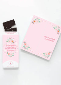 Sweeter Cards "Hope Your Birthday is Sweet" Chocolate Bar & Greeting Card