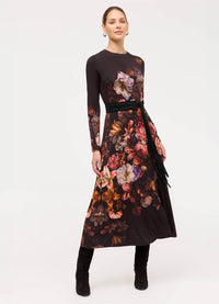 Johnny Was Janie Long Sleeve Midi Dress