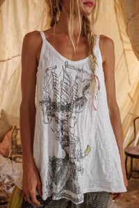 Magnolia Pearl Bannas Por Vida Lana Tank
