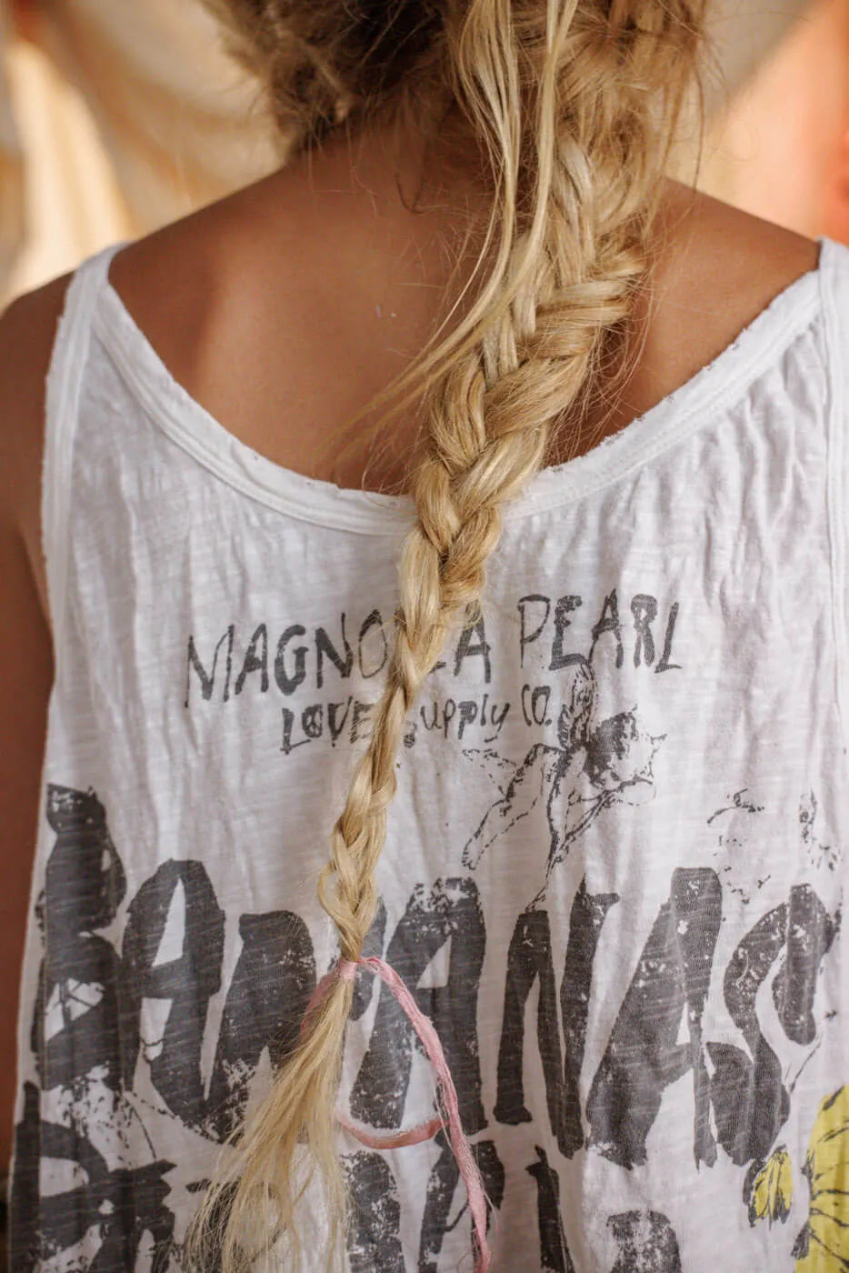 Magnolia Pearl Bannas Por Vida Lana Tank