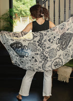 Market of Stars Token of Love Printed Bamboo Scarf