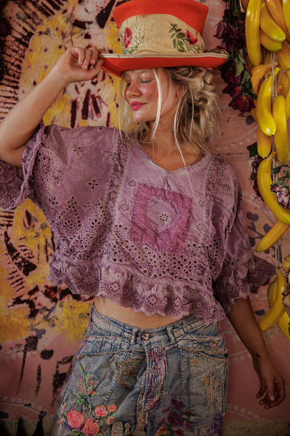 Magnolia Pearl Eyelet Rosemary Blouse
