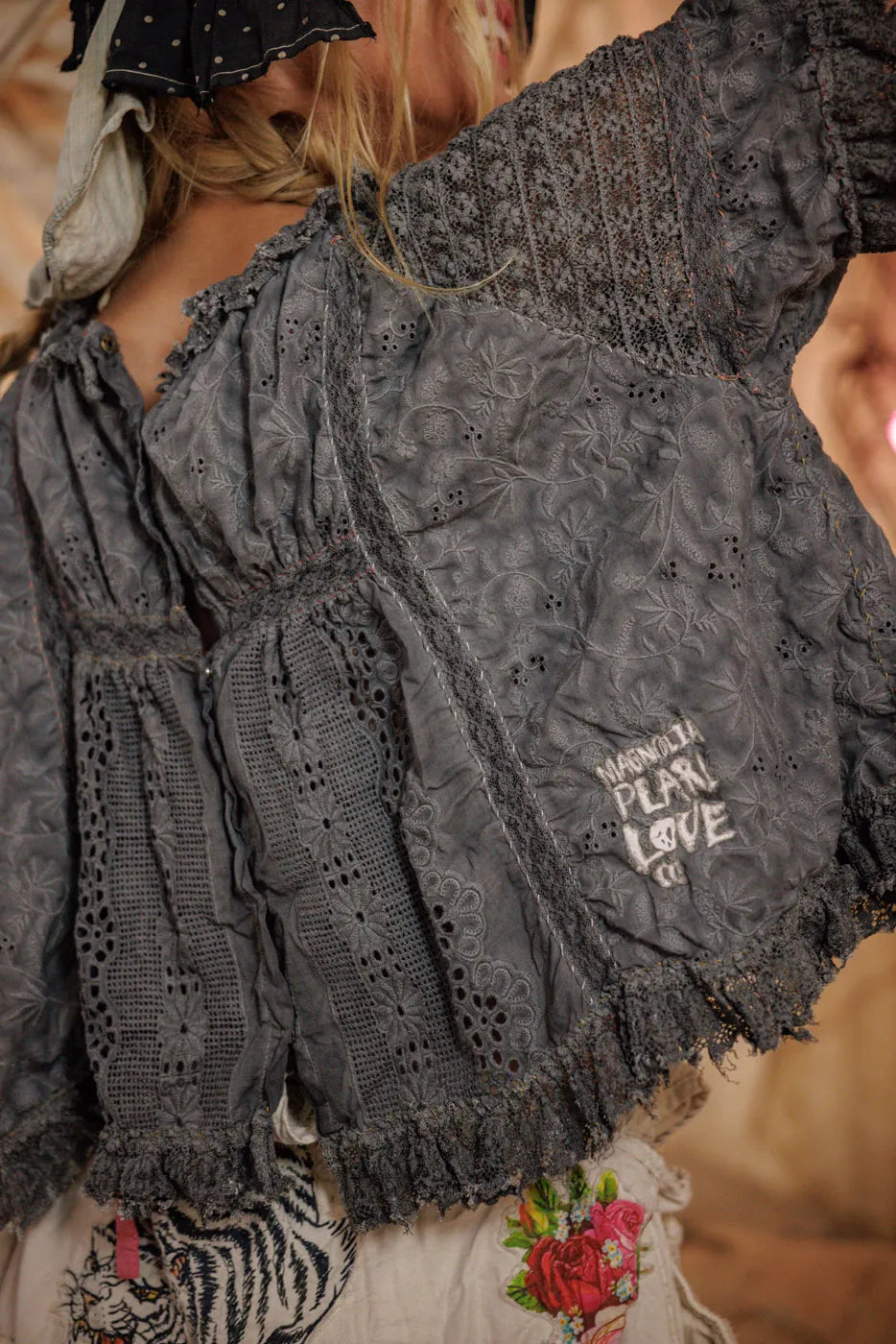 Magnolia Pearl Lace Woek Gabriella Blouse