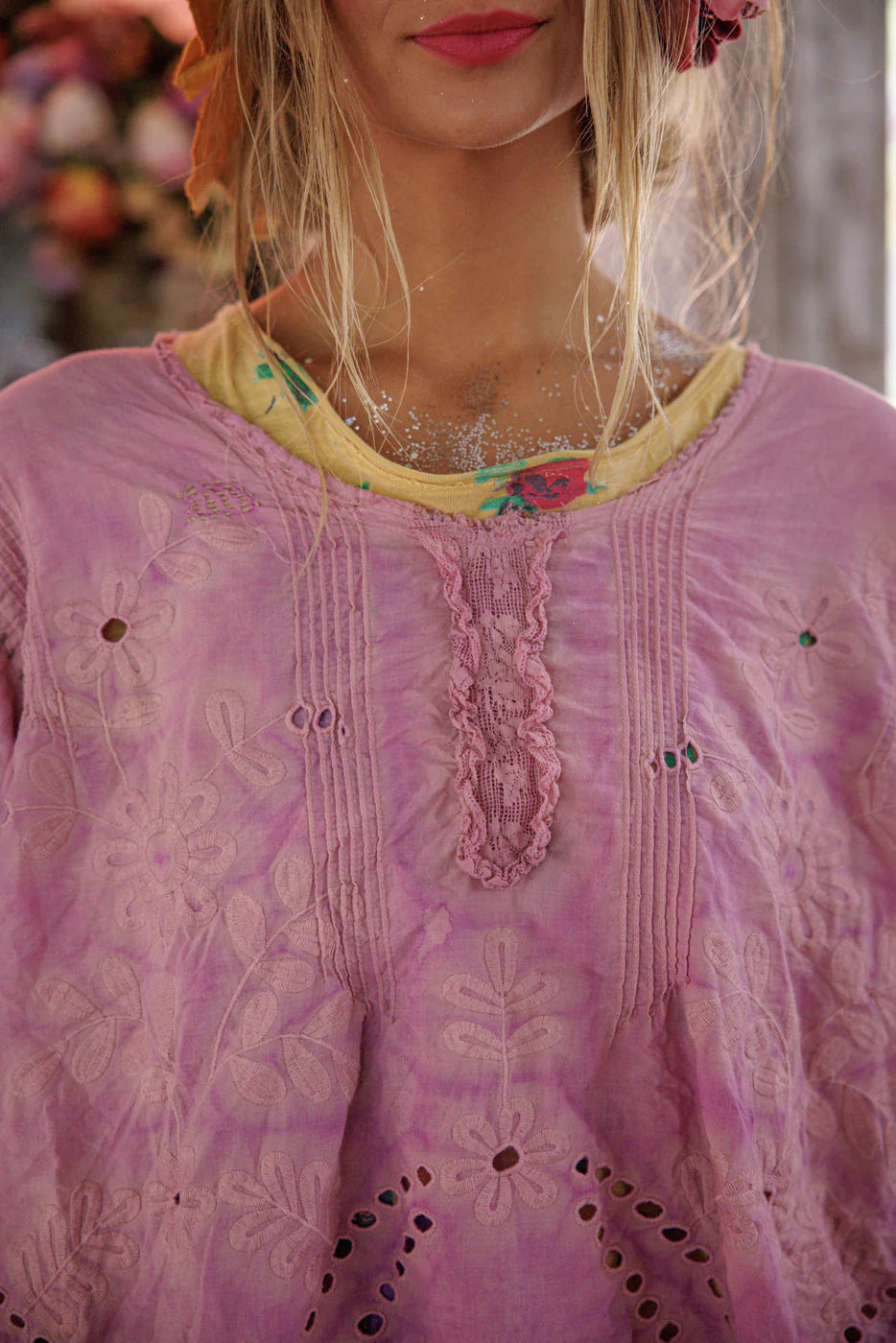 Magnolia Pearl Eyelet Wennie Blouse