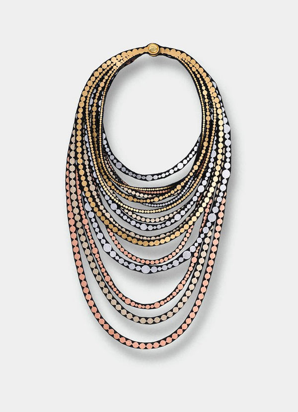 Uli Circular Pearls Long Necklace