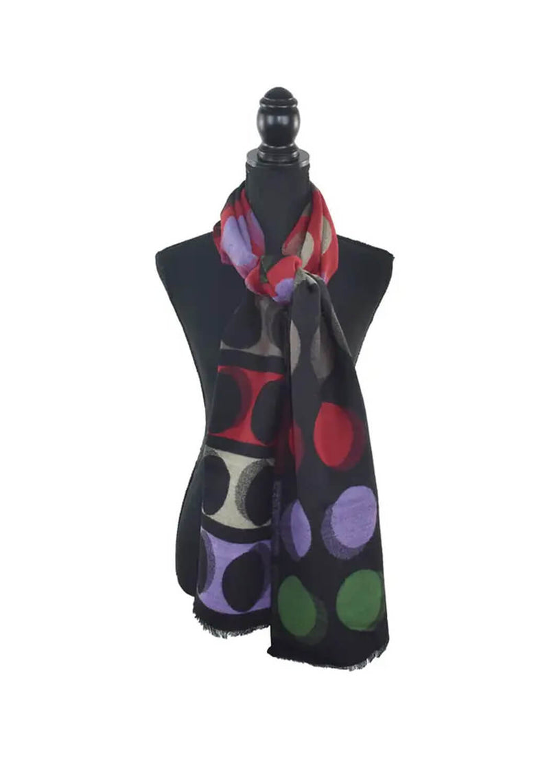Dupatta Designs Abacus Colorblock Dot Scarf