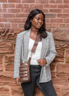 WanderFull Chocolate Brown Shiny HydroBag with Solid Strap