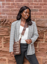 WanderFull Chocolate Brown Shiny HydroBag with Solid Strap