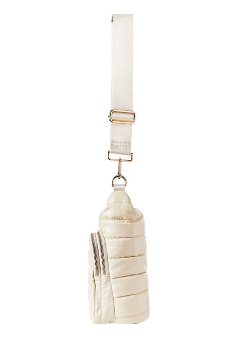 WanderFull Ivory Glossy HydroBag with Solid Matching Strap