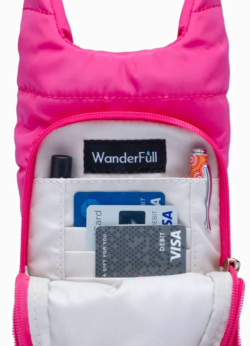 WanderFull Dark Pink HydroBag with Cream/Pink Strap