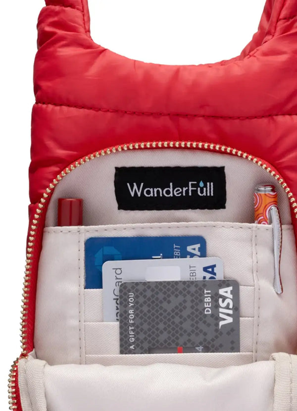 WanderFull Poppy Red Hydrobag with Solid Strap