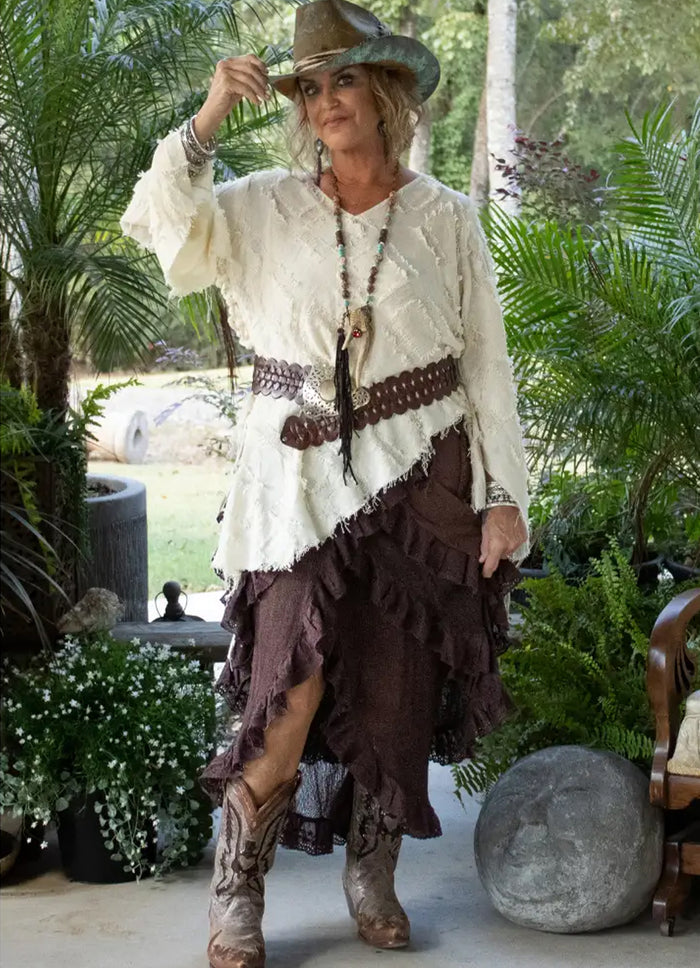 Jaded Gypsy Whispering Hour Wrap Skirt