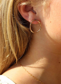 Token Jewelry Form Stud Earrings