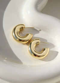 Token Jewelry Cloud Hoops