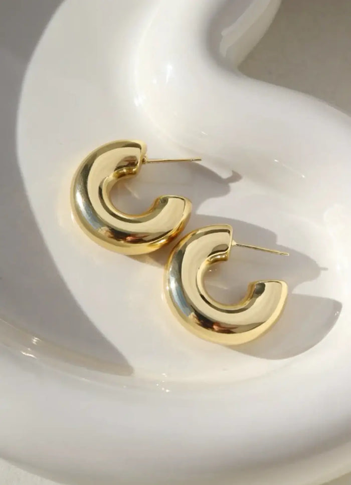 Token Jewelry Cloud Hoops