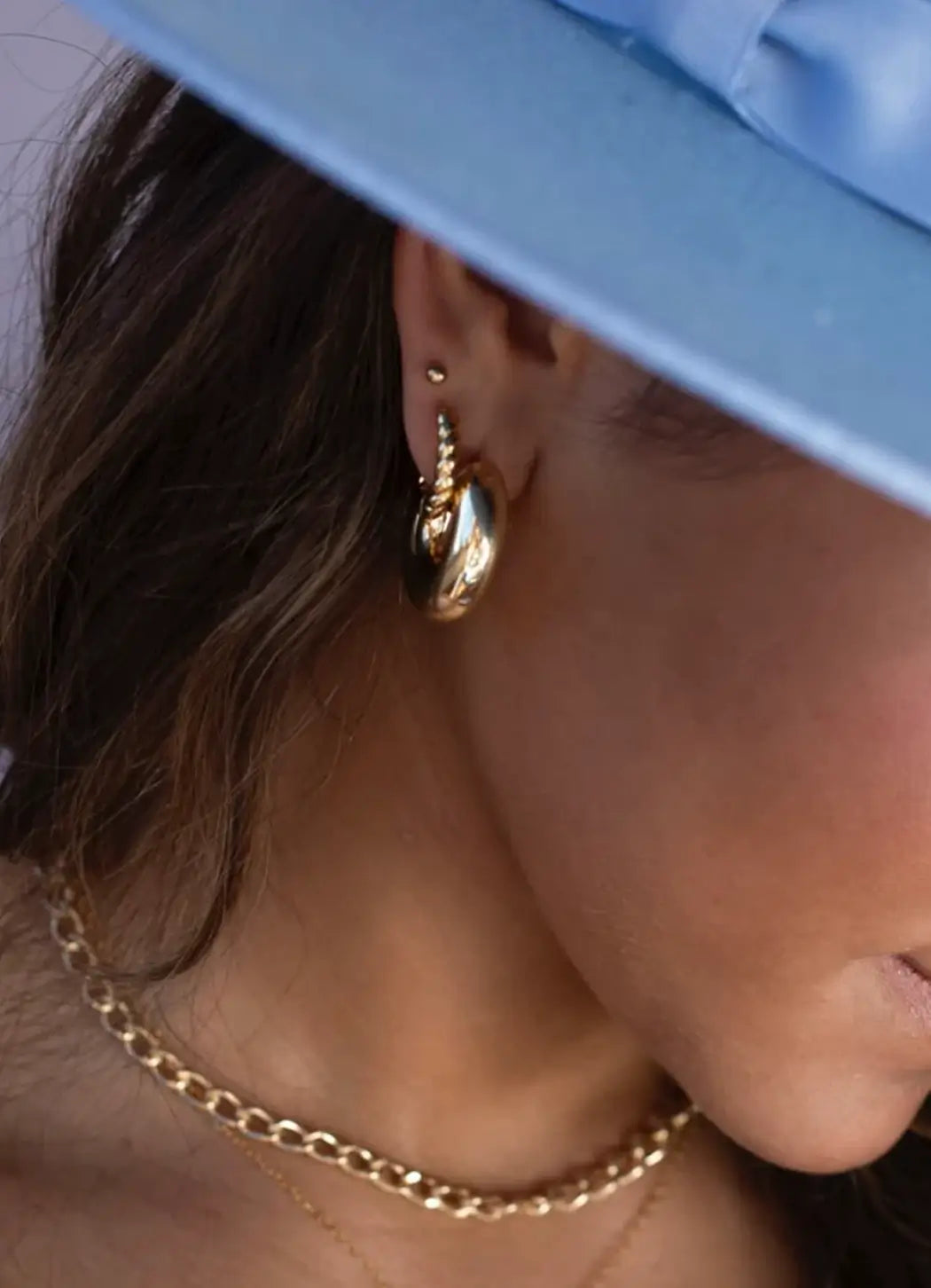 Token Jewelry Cloud Hoops