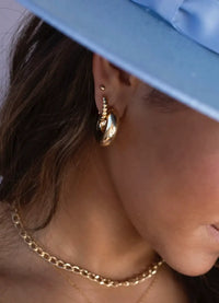 Token Jewelry Cloud Hoops