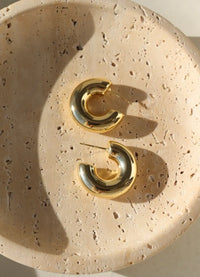 Token Jewelry Cloud Hoops