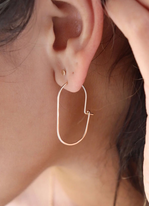 Token Jewelry Capsule Hoop Earrings