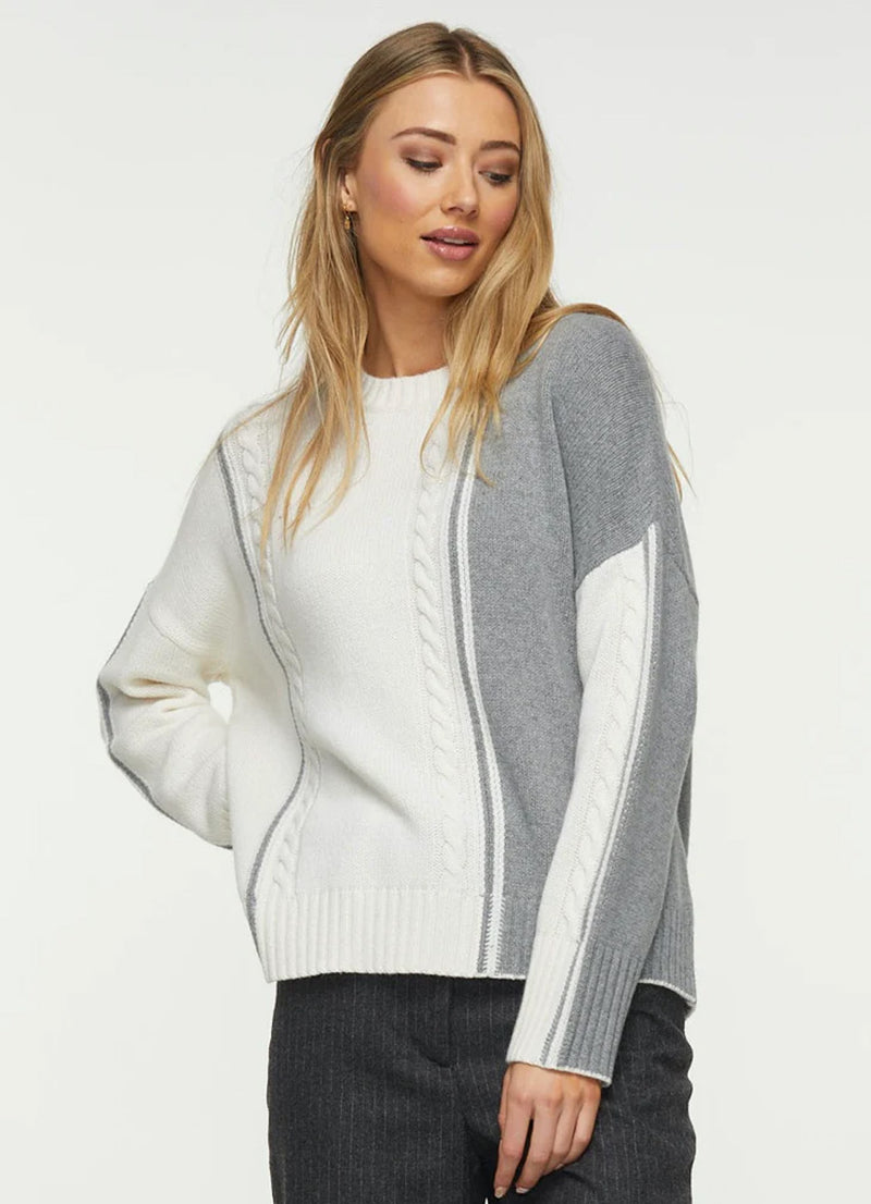 Zaket & Plover Cable Trim Sweater