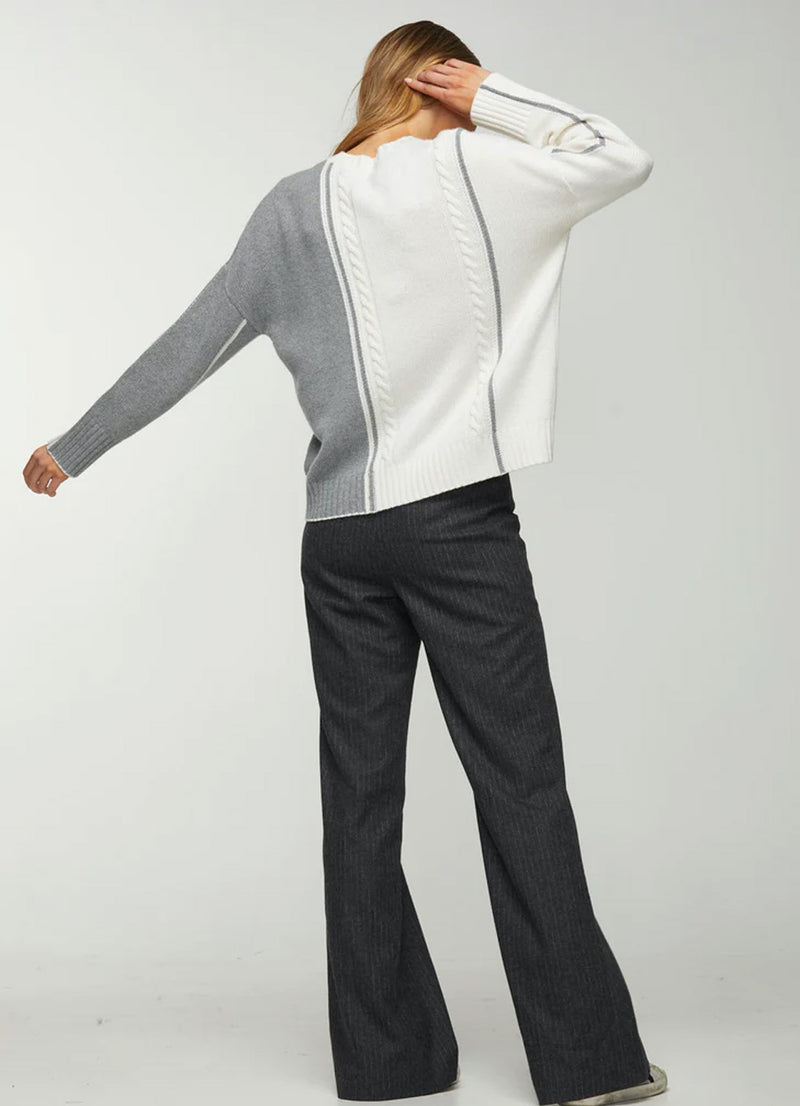 Zaket & Plover Cable Trim Sweater
