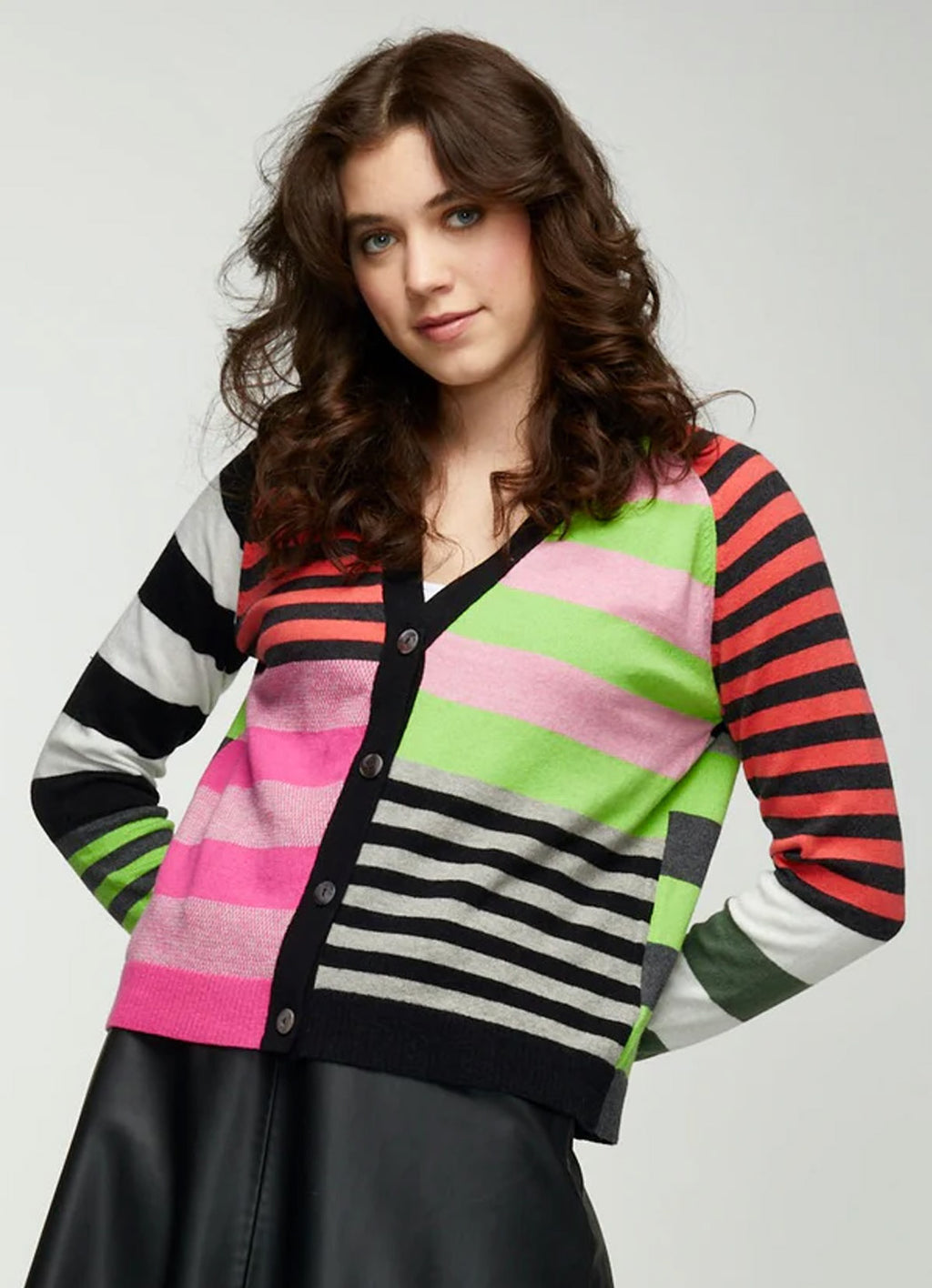 Zaket & Plover Mix Stripe Cardi