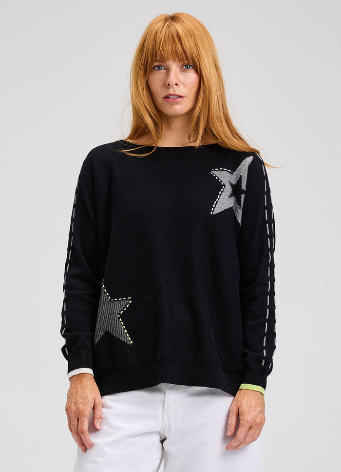Zaket and Plover Threaded Star Sweater