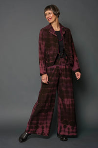 Mieko Mintz Mone Shibori Tie Dye Kantha Cropped Jacket