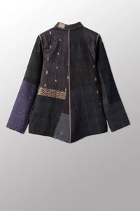 Mieko Mintz Silk Patch Kantha Simple Jacket