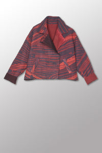 Mieko Mintz Magma & Ombre Kantha Lapeled Short Jacket
