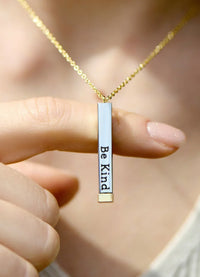 Cosmic Jewelry Be Kind... Hidden Message Necklace