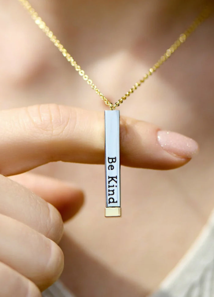 Cosmic Jewelry Be Kind... Hidden Message Necklace