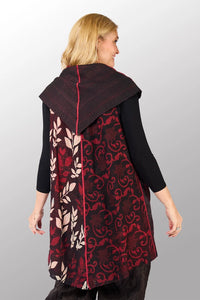 Mieko Mintz Printed Patch With Ombre Backing Kantha Circular Vest