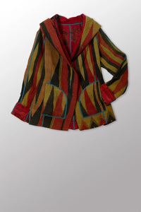 Mieko Mintz Overdye Kantha Hoodie Jacket