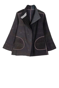 Mieko Mintz Silk Patch Kantha Short Jacket