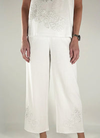 Escape Embroidered Applique Pocket Flood Pant