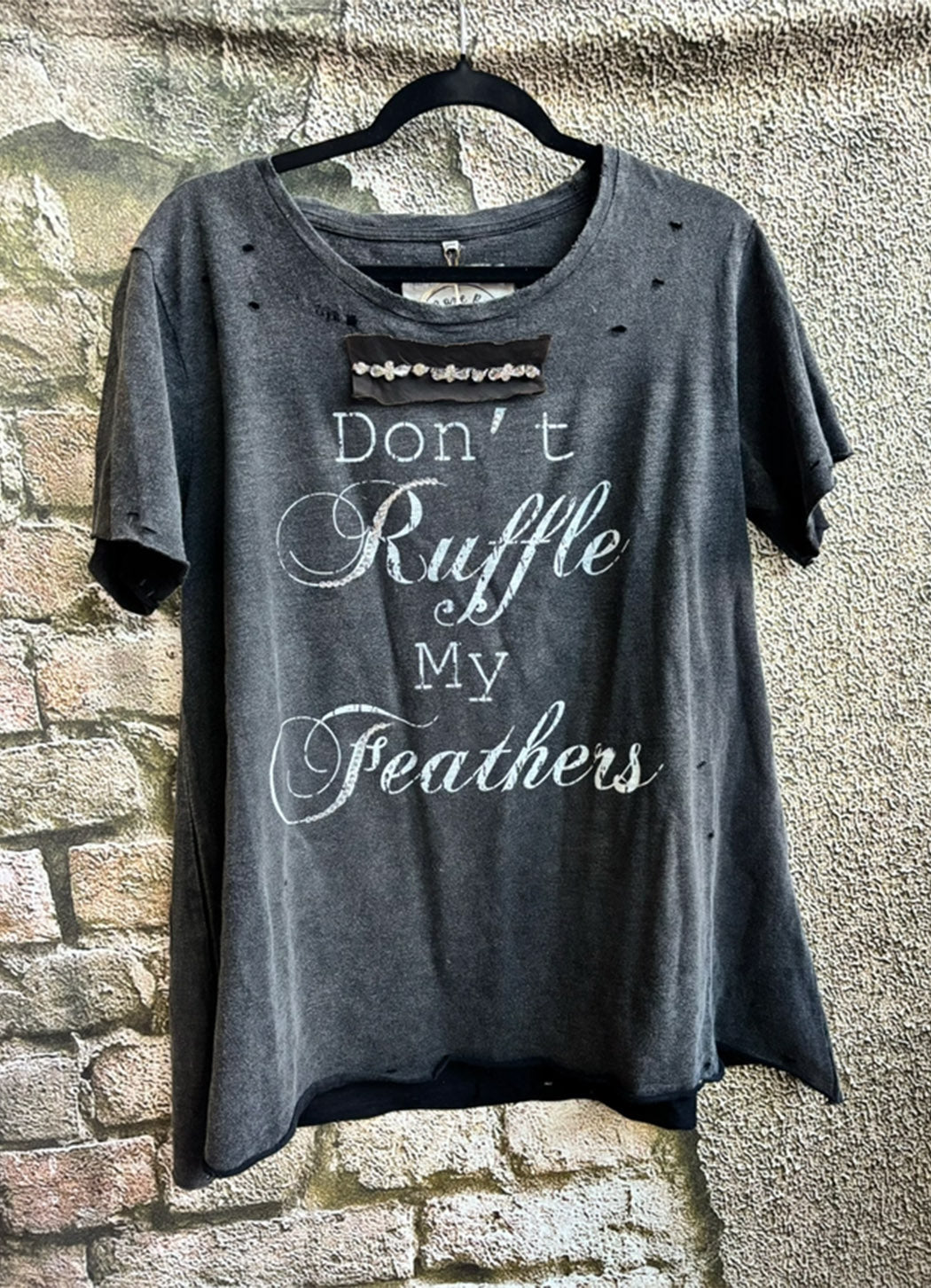 A Rare Bird Don't Ruffle My Feathers Tattered Tee