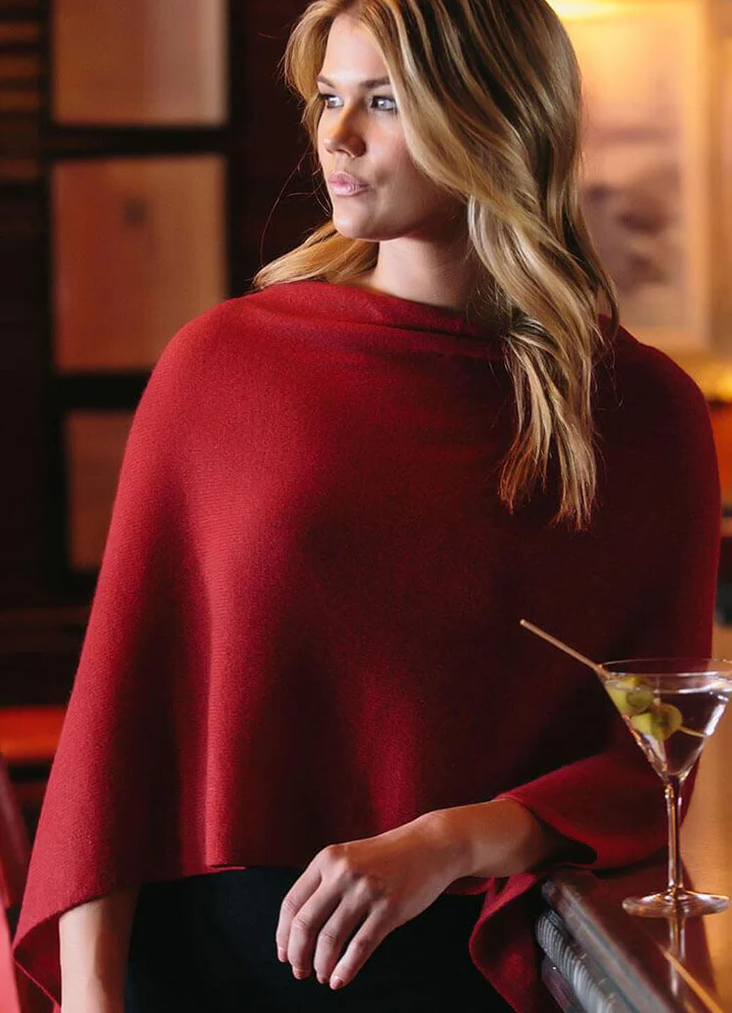 Alashan Cashmere Poncho