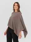 Alashan Cashmere Poncho in Portabello